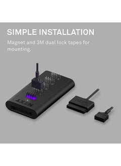 NZXT Internal USB Hub Gen 3 Additional 4 USB 2.0 Devices Magnets, 3M Dual Lock 5V DC internal Connector Black | AC-IUSBH-M3  - Image 4