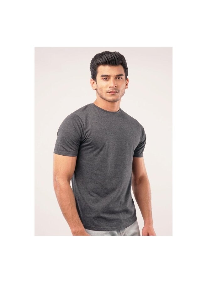 Charcoal Grey Crew Neck T-Shirt 