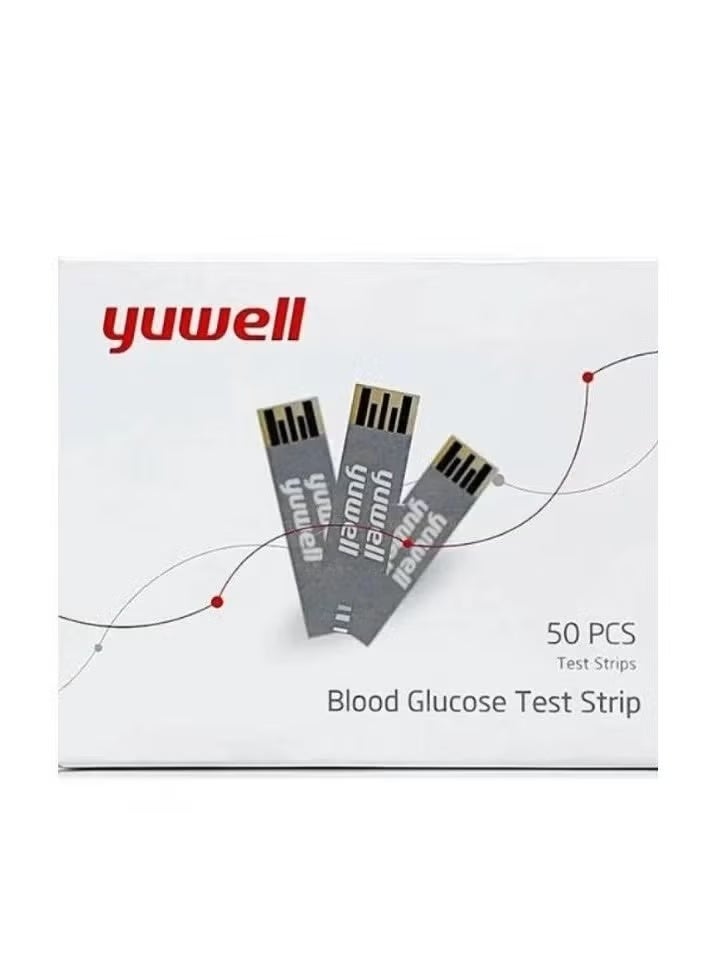 شرائط مقياس الجلوكوز yuwell العلبة تحتوى على 50 شريط