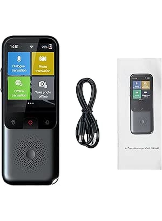 Portable Language Translator Device 138 Languages Online 17 Offline Voice Recording - Image 1