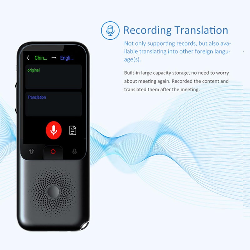Portable Language Translator Device 138 Languages Online 17 Offline Voice Recording - Image 5