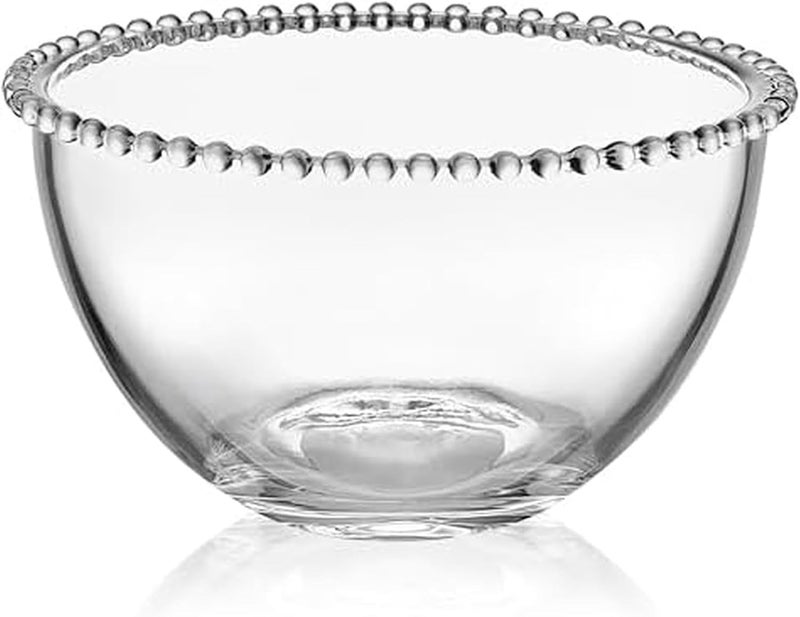 Fitz & Floyd Fitz and Floyd Beaded Glass Fruit Serve Salad Bowl, 8.25 Inch - Image 1
