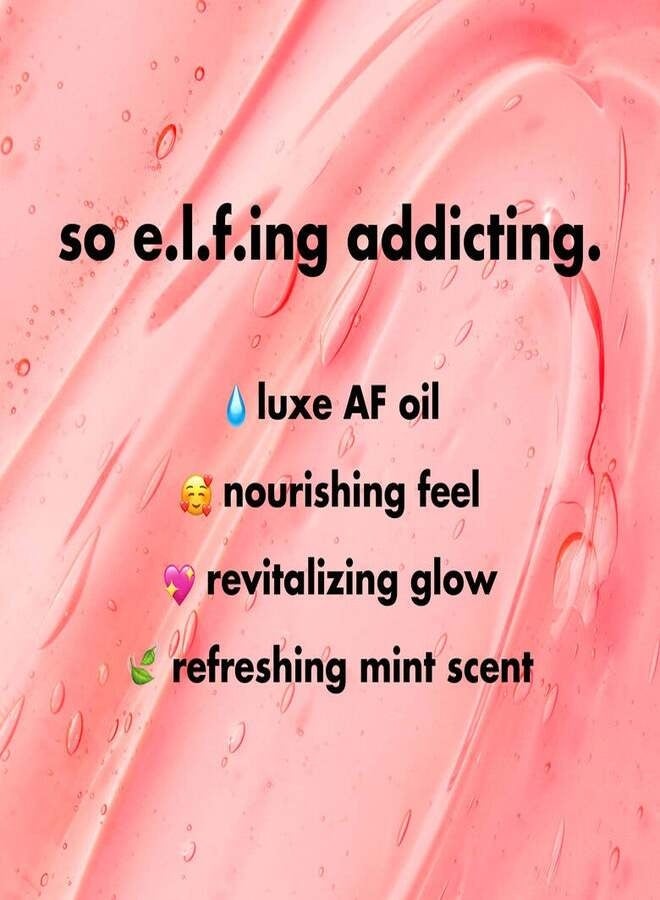 elf e.l.f. Glow Reviver Lip Oil – It’s Giving Guava (Sheer Guava Pink Shade) Hydrating High-Shine Nourishing Lip Oil with Squalane & Fruit Oils – 7.6 ml - Image 3