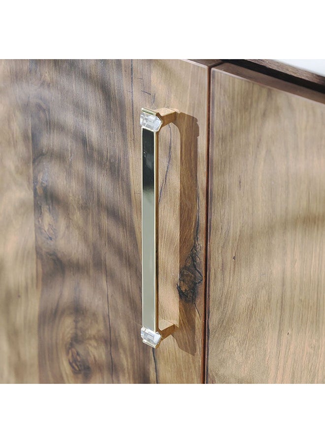 milano Milano Lucy Crystal Cabinet Handle  – Elegant Zinc Alloy Drawer Knob with Sparkling Design for Cabinets, Wardrobes, Dressers & Furniture Large Gold  - Image 3