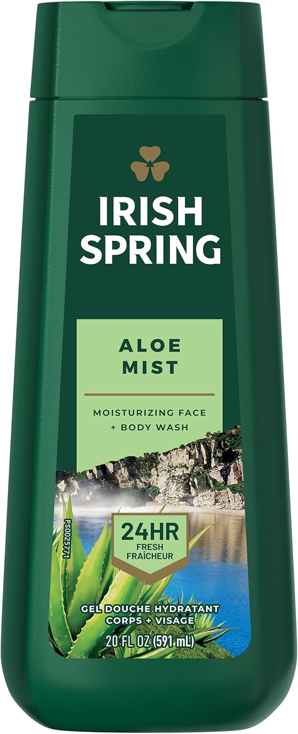 Irish Spring Aloe Mist Body Wash for Men 591 mL
