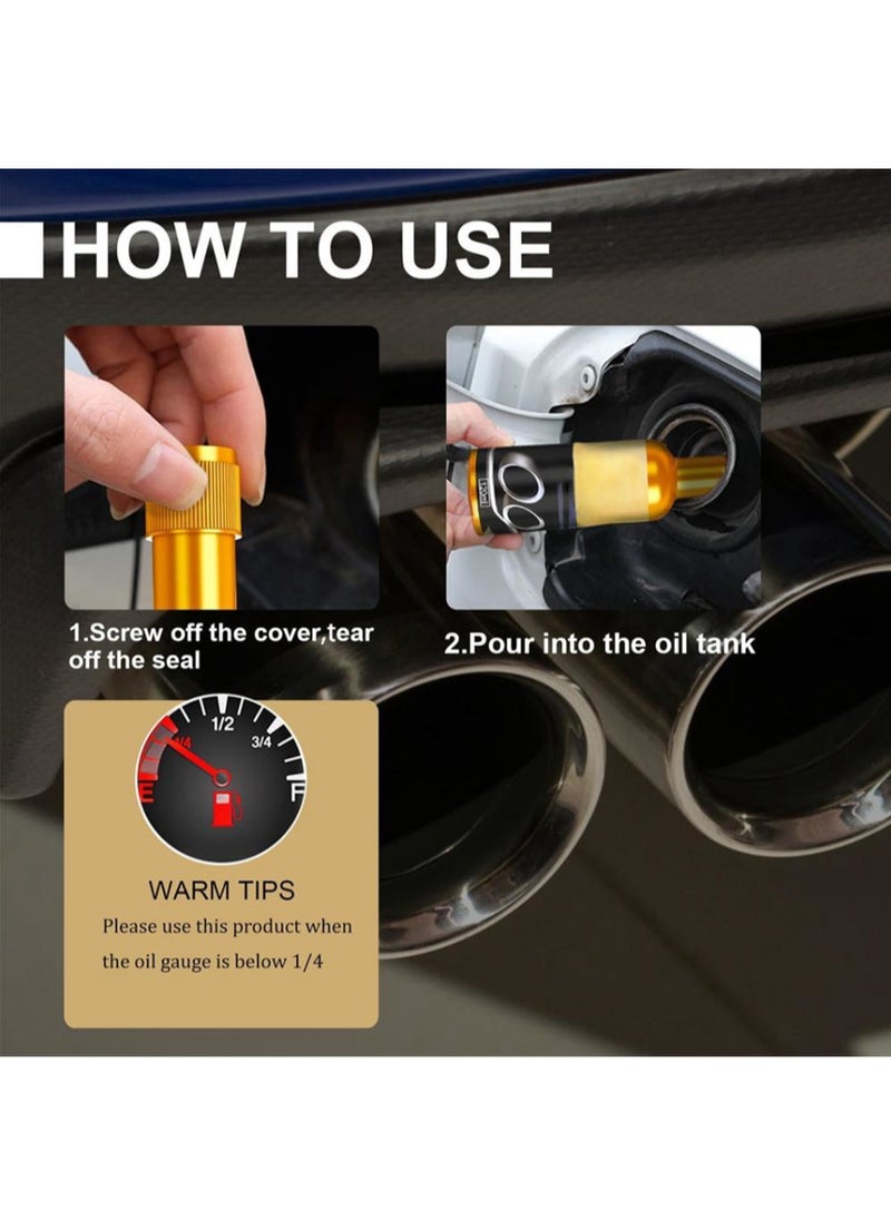 Generic - Engine Cleaner Instant Car Exhaust Handy Cleaner Catalytic Converter Cleaner Auto Parts Engine Boost Up Cleaner Oil Engine Treatment Fuel Injectors Cleaner Kit 3 PCS - Image 1