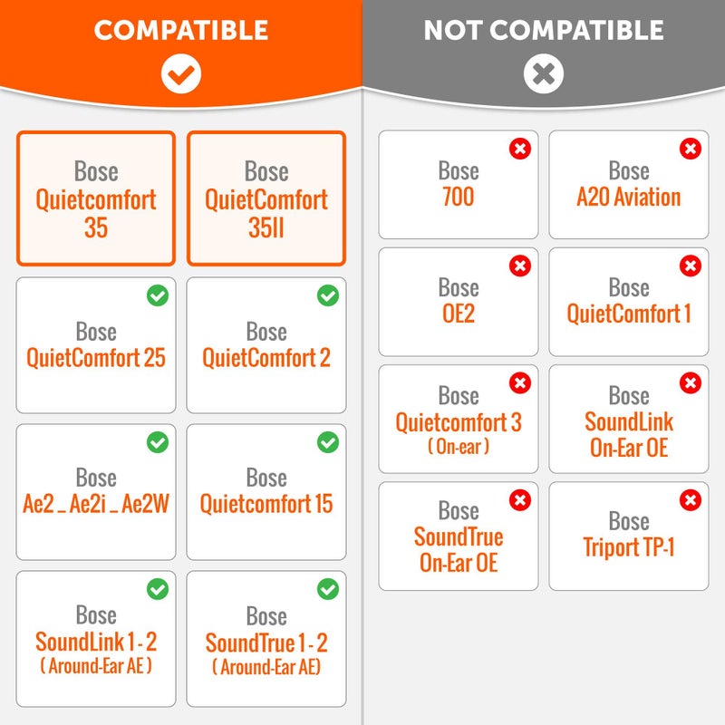 WC Wicked Cushions Upgraded Replacement Ear Pads for Bose QC35 & QC35ii (QuietComfort 35) Headphones & More - Softer Leather, Luxurious Memory Foam, Added Thickness, Extra Durability | Black Camo - Image 2