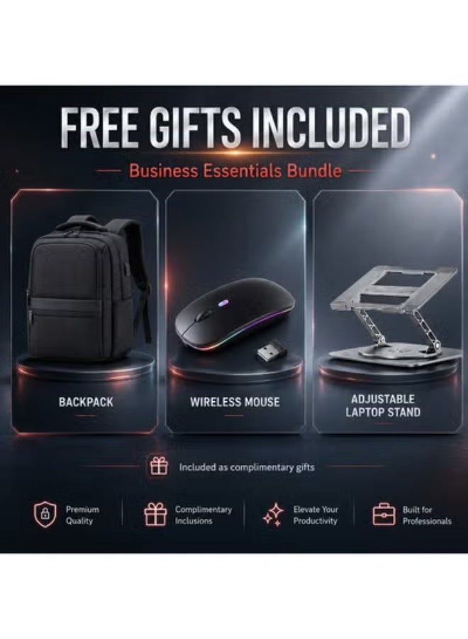 High-Performance 14-Inch Touchscreen Laptop Bundle, Core i5, 8GB RAM, 256GB SSD – Includes Premium Laptop Bag, Ergonomic Stand, and Precision Mouse as Free Gifts - Image 3