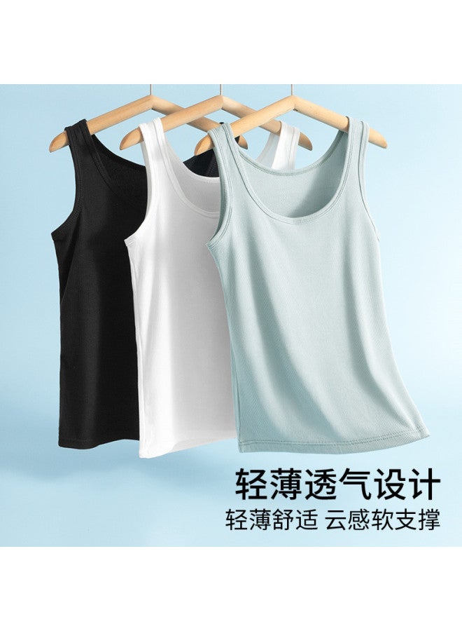 Goso U-Neck Wearable Women'S Vest With Built-In Beautiful Back Lining, Soft And Skin-Friendly, Versatile Undershirt Camisole - Image 3