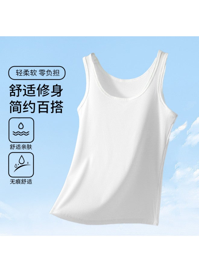 Goso U-Neck Wearable Women'S Vest With Built-In Beautiful Back Lining, Soft And Skin-Friendly, Versatile Undershirt Camisole - Image 2