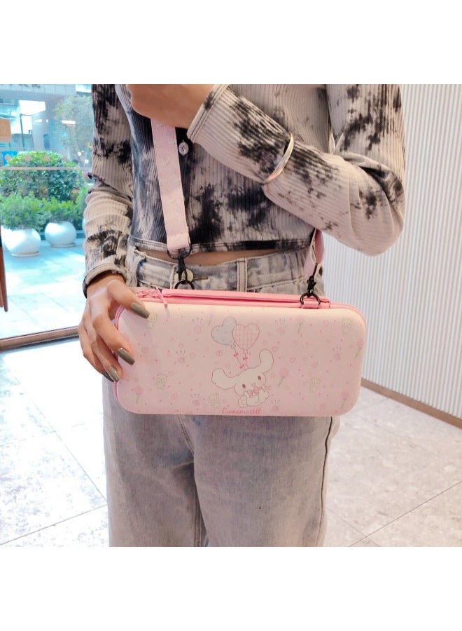 Cartoon Switch Messenger Storage Bag Nintendo Game Machine Crossbody Lanyard Bag Switch Lite Storage Box-Product Color:switch Slung-Alice Mermaid Princess  - Image 3