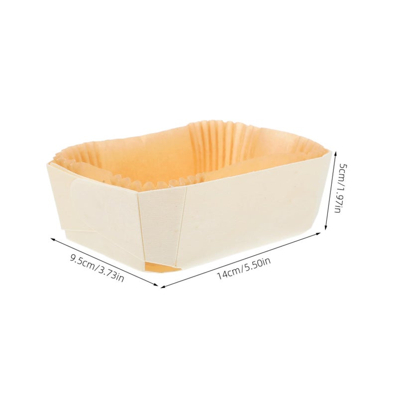 6Pcs Wooden Bread Loaf Pans Non Stick Heat Resistant Baking Mold for Homemade Toast and Cake - Image 3