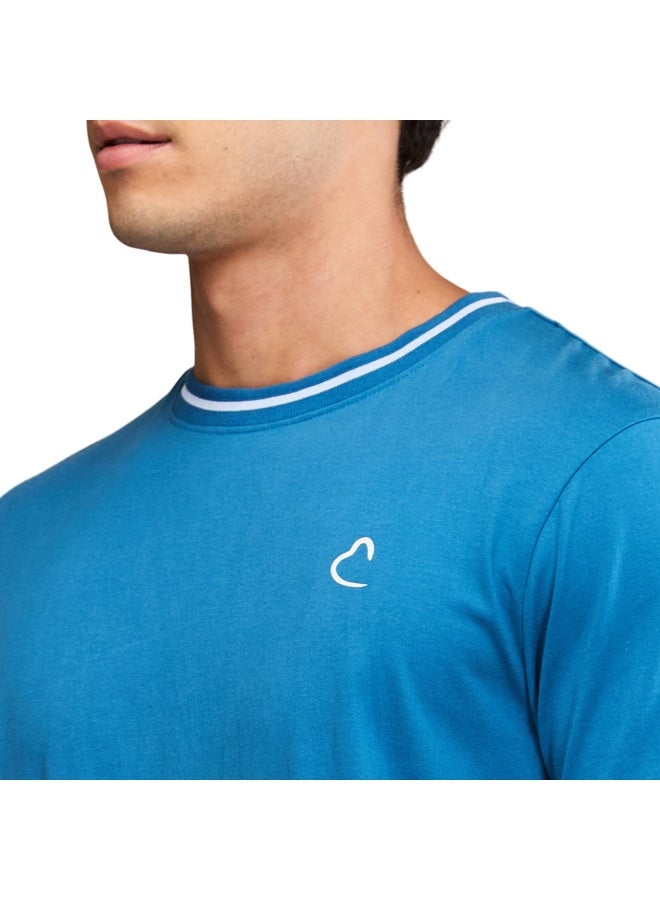 Being Human تي شيرت رجالي أزرق بياقة دائرية وأكمام قصيرة - Image 5