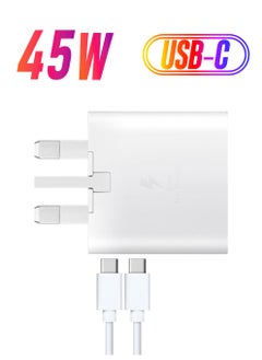 compatible Samsung USB C Charger and Plug, 45W PD3.0&PPS Wall Fast Charger with 3.3FT Type C Fast Charging Cable Adaptor Compatible for Samsung Galaxy S22/S21+/S21 fe 5G/S20 Ultra/Z Flip 3/Z Fold 3 5G
