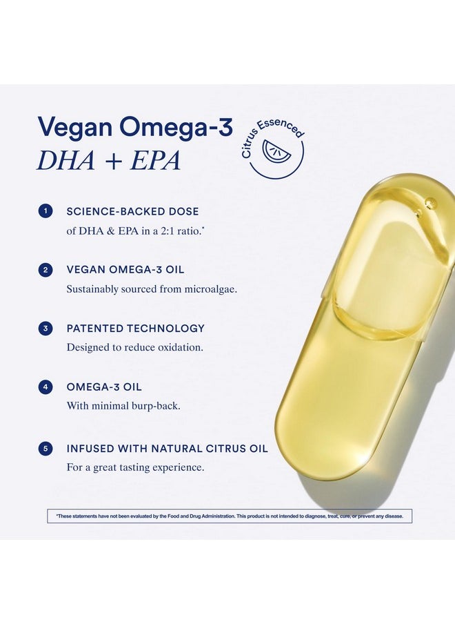 Ritual - Ritual Omega 3 - Vegan - Science-Backed Dose of DHA & EPA Fatty Acids in 2:1 Ratio, Bioavailable, Brain and Heart Health Support, Minimal Burp-Back, Sustainably Sourced Microalgae, 30 Day Supply - Image 1