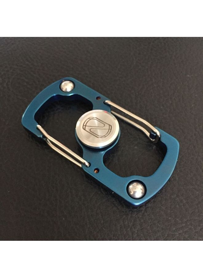 Generic - Multifunctional Fingertip Gyro Keychain Decompression Educational Toy Bottle Opener Edc Tool-Color:Silver - Image 1