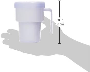 HOMECRAFT Kennedy Cup Spillproof Adult Sippy Cup with Handle Secure Lid 7 oz No Spill Cups for Hot Cold Liquids Lying Down Daily Living Glasses for DisabledElderly Blue Pack of 1 - Image 4