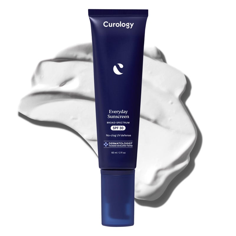 Curology Everyday Sunscreen for Face, SPF 30 Mineral Sunscreen Face Moisturizer with Zinc Oxide, Minimizes White Cast, Non-Greasy Finish, 2.02 fl oz - Image 1