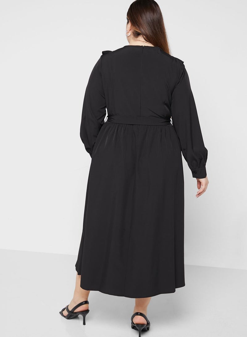 Ruffle Detail Dress