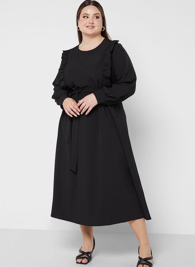 Ruffle Detail Dress