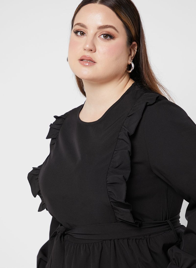 Ruffle Detail Dress
