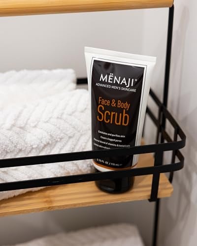 Menaji MËNAJI Face & Body Scrub - Exfoliating Mens Face Wash and Body Scrub - Deep Clean for Sensitive Skin - All Natural Skin Care - 5.75 Fl Oz - Image 4