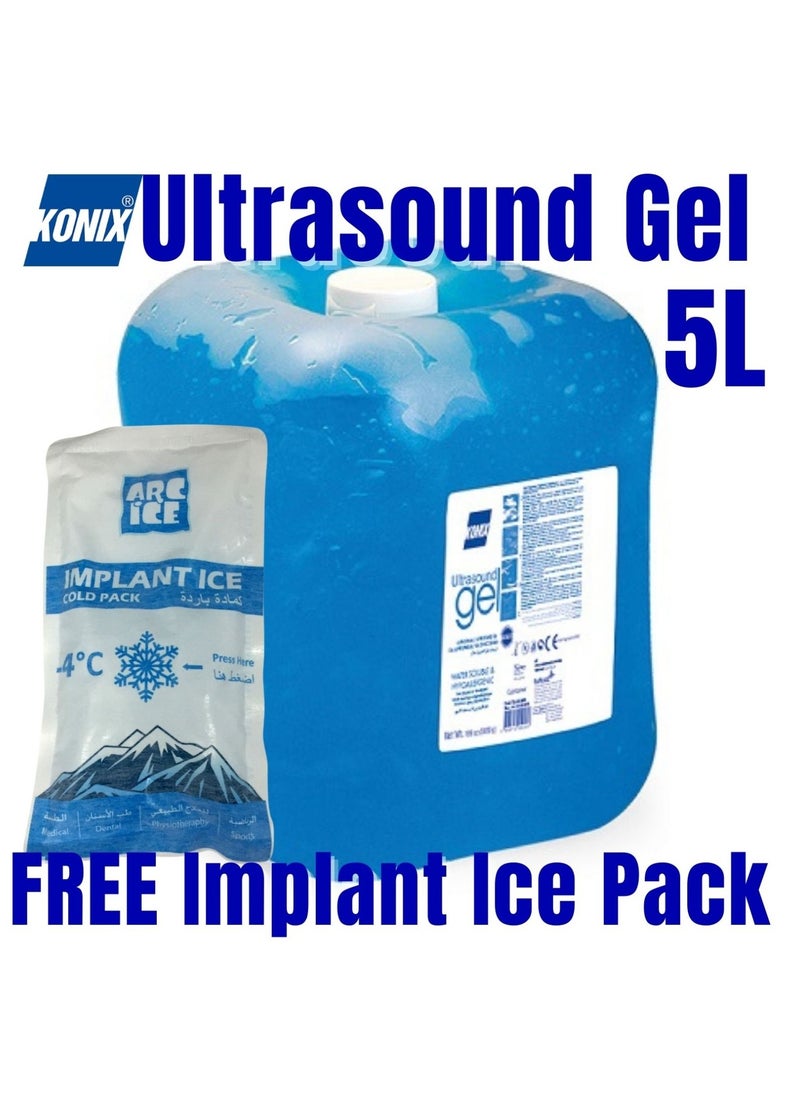 KONIX - Ultrasound Gel 5000ml and 1 pc ARC Ice Instant Ice Pack in Bundle - Image 1