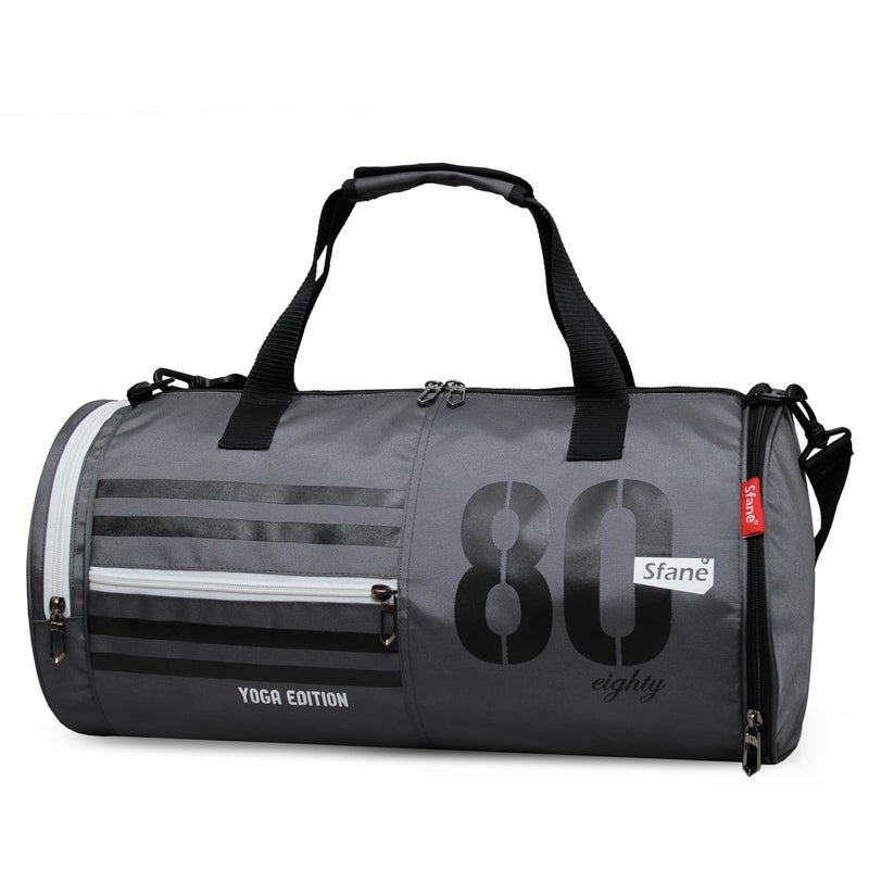 SFANE Gym Bag/Duffle Bag/Sports Bag/Shoulder Bag/Sports Bags/Gym Bags for Men & Women (Jet Black) - Image 2