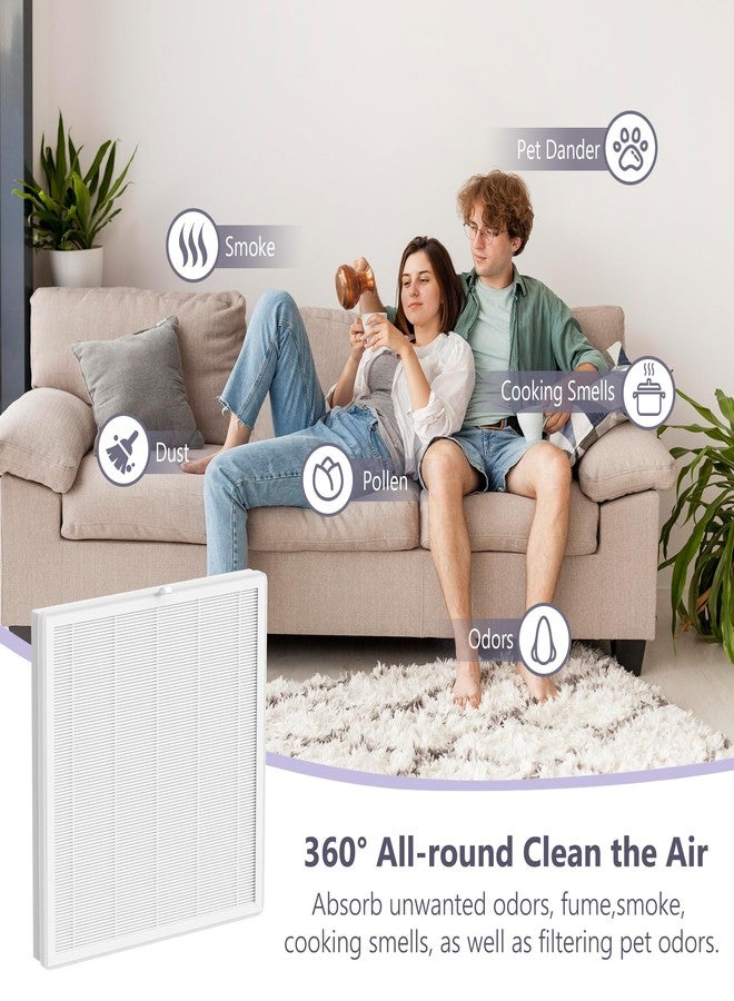 CFKREYA Replacement Filter Compatible with LAMPICK Cleaner-A6 Air Purifier, 4-in-1 Air Filter Replacement, 2 Pack - Image 5