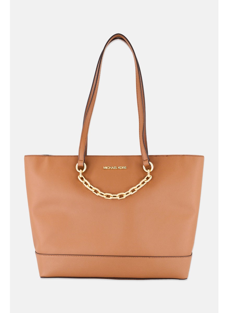 Michael Kors Women Brand Logo Tote Bag 40 L x 27 H x 14 W cm, Brown  - Image 1