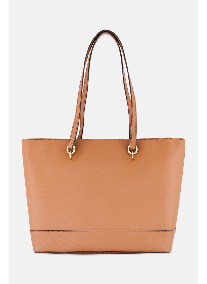Michael Kors Women Brand Logo Tote Bag 40 L x 27 H x 14 W cm, Brown  - Image 3