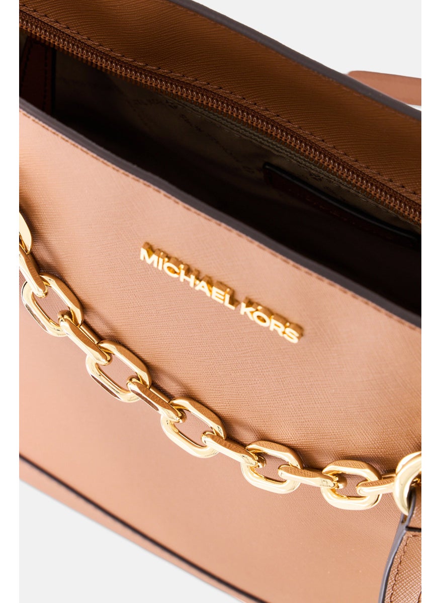 Michael Kors Women Brand Logo Tote Bag 40 L x 27 H x 14 W cm, Brown  - Image 4