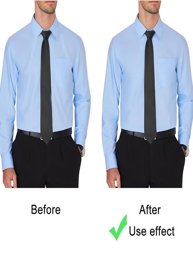 Happy D 2 PCS Shirt Stays for Tucking, Adjustable Shirt Garters Elastic Shirt Suspenders with 3 Nonslip Clips Shirt Holder Straps for Men and Women Black - Image 3