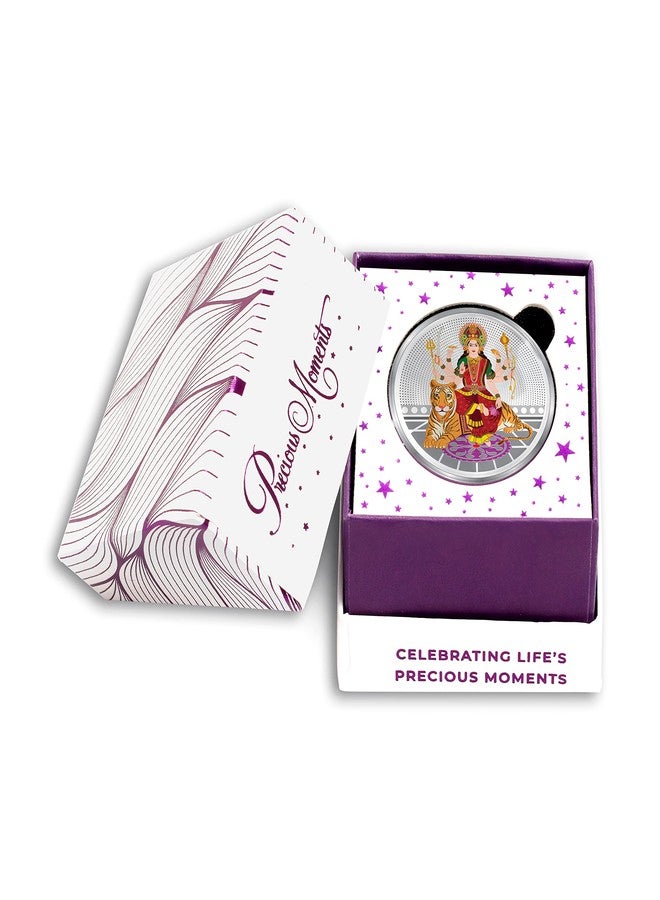 ACPL Precious Moments BIS Hallmarked Silver Coin Goddess Durga Mata 10 gm 999 pure - Image 3