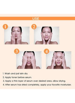 MOOYAM Vitamin C Face Serum - Anti-Aging Whitening Serum, Dark Spot Corrector, Fine Lines and Wrinkles with Hyaluronic Acid，Vitamin E - Anti-Wrinkle,Dark Circles, Age Spots, Pore Cleanser, Acne Scars  - Image 5
