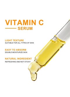 MOOYAM Vitamin C Face Serum - Anti-Aging Whitening Serum, Dark Spot Corrector, Fine Lines and Wrinkles with Hyaluronic Acid，Vitamin E - Anti-Wrinkle,Dark Circles, Age Spots, Pore Cleanser, Acne Scars  - Image 4