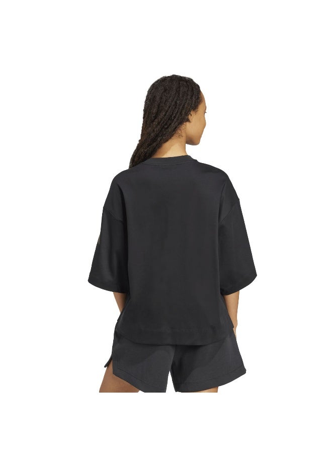 Adidas W All Szn Sl T Black Training T-Shirts For Women XS - Image 3