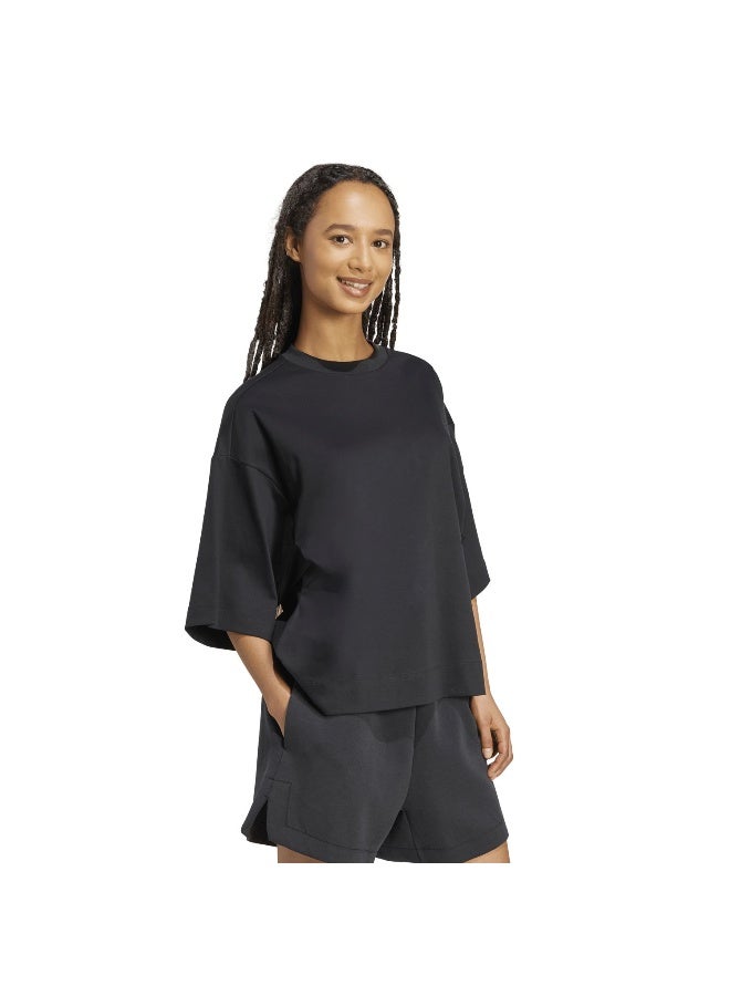 Adidas W All Szn Sl T Black Training T-Shirts For Women XS - Image 4
