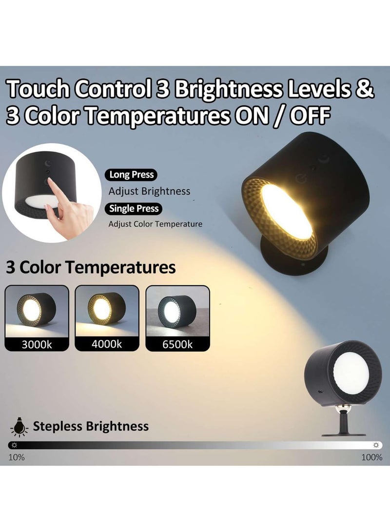 Loquat LED Wall Lamp with Remote 2000mAh Rechargeable Battery Wall Sconce - Image 2