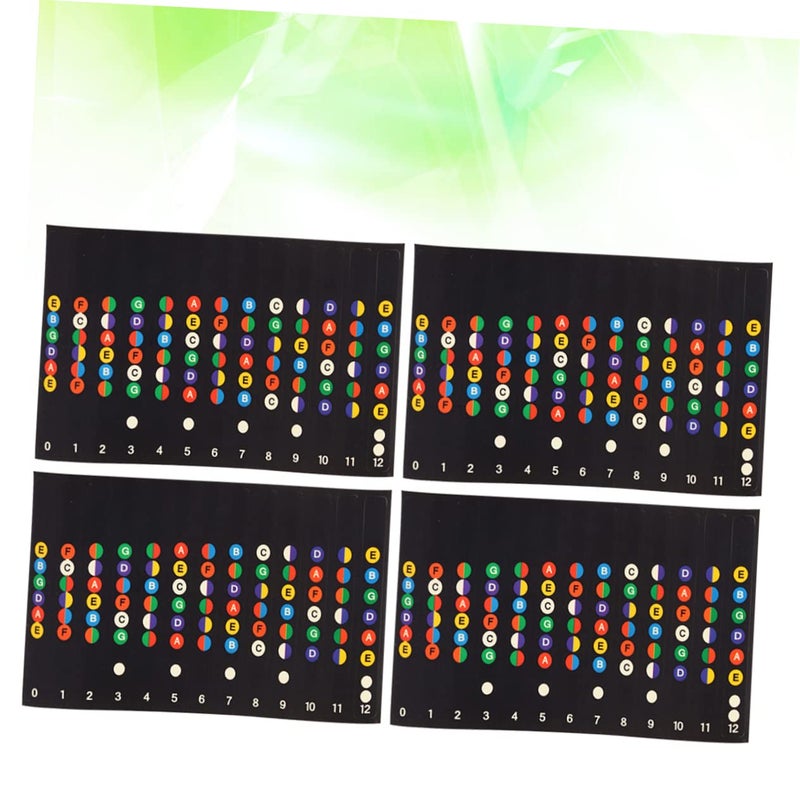 5pcs Guitar Fretboard Stickers For Beginners Easy Install Self Adhesive Note Decals - Image 3