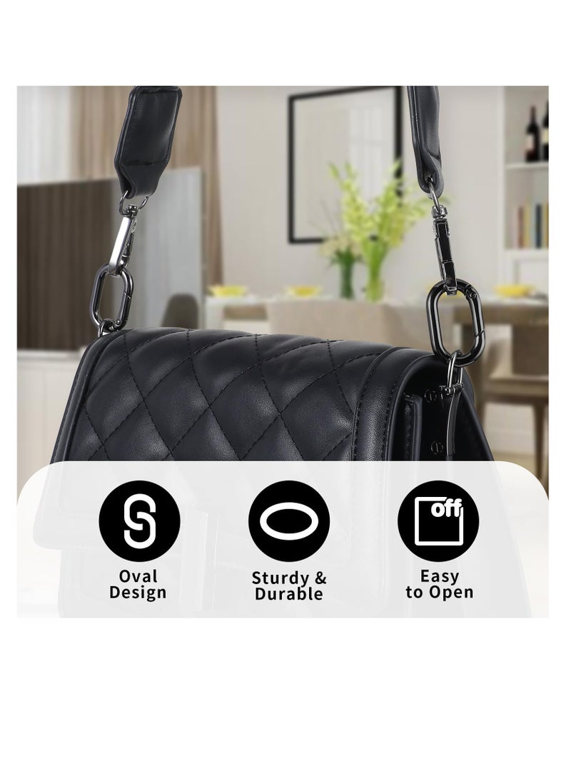 سونسر مشابك معدنية بيضاوية بيضاوية الشكل، 10 علب، مشابك زنبركية شديدة التحمل للأماكن الخارجية والتخييم وطوق الحيوانات الأليفة وحلقة المفاتيح - Image 3