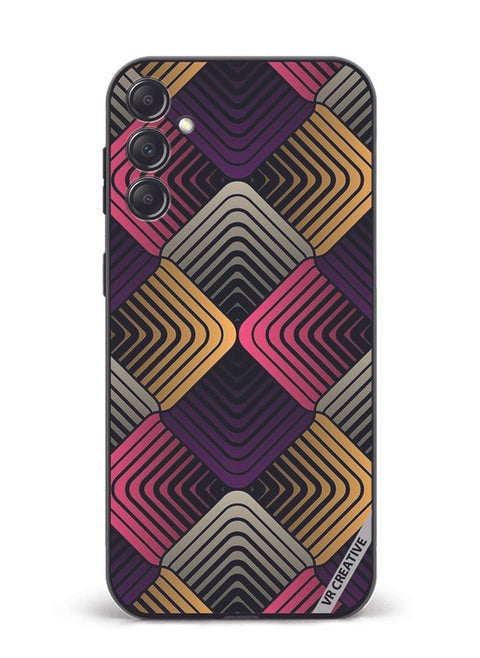 Protective Case Cover For Samsung Galaxy M14 Abstract 2 Design Multicolour