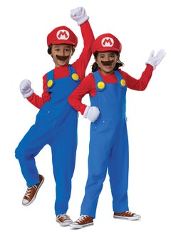 Party Centre Mario Costume for Kids, Official Super Mario Bros Costume and Accessories for Children  - Image 1