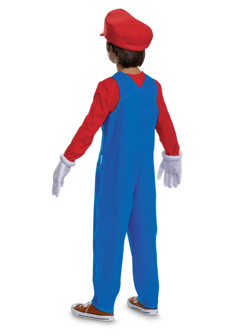 Party Centre Mario Costume for Kids, Official Super Mario Bros Costume and Accessories for Children