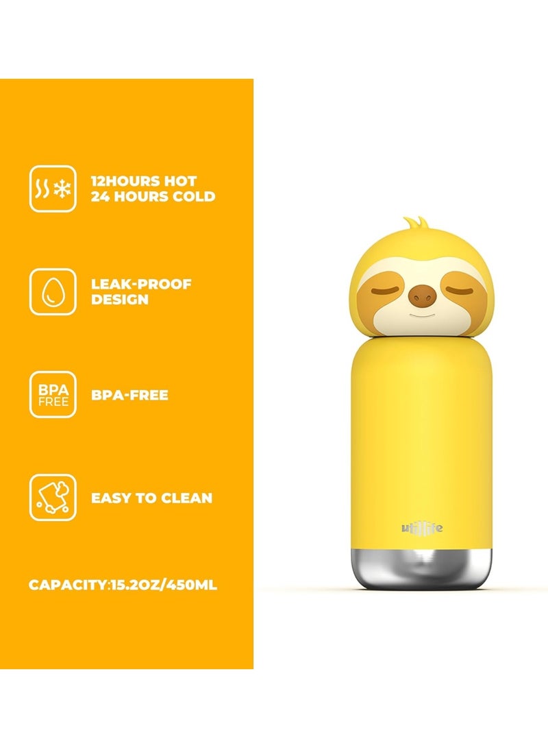 Utilife Zoofiesta Kids  - Sloth Design - Leak-Proof & BPA-Free - Image 2