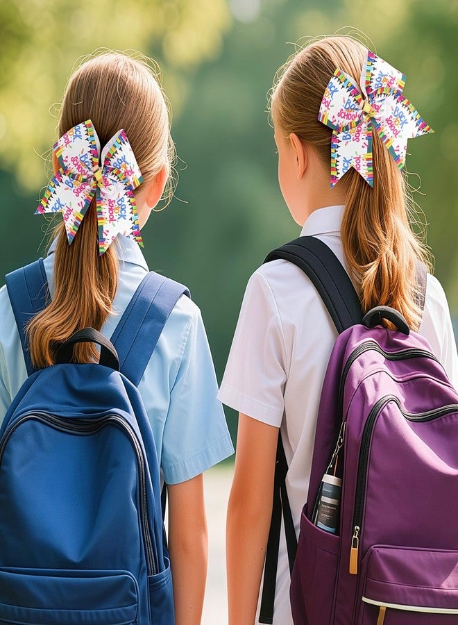 Doneace Back to School Pencil Hair Bows Clips for Girls Teacher, School Bow Hair Clips, Pencil Hair Bows for Kindergarten Girls Students Toddler Teacher Hair Accessories (Type B) - Image 5