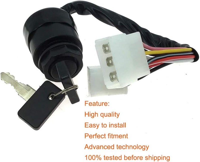 YUTOCOOL Ignition Switch for Yamaha Gas 2 Cycle Golf Cart G1 Models 1979-1989 - Image 3