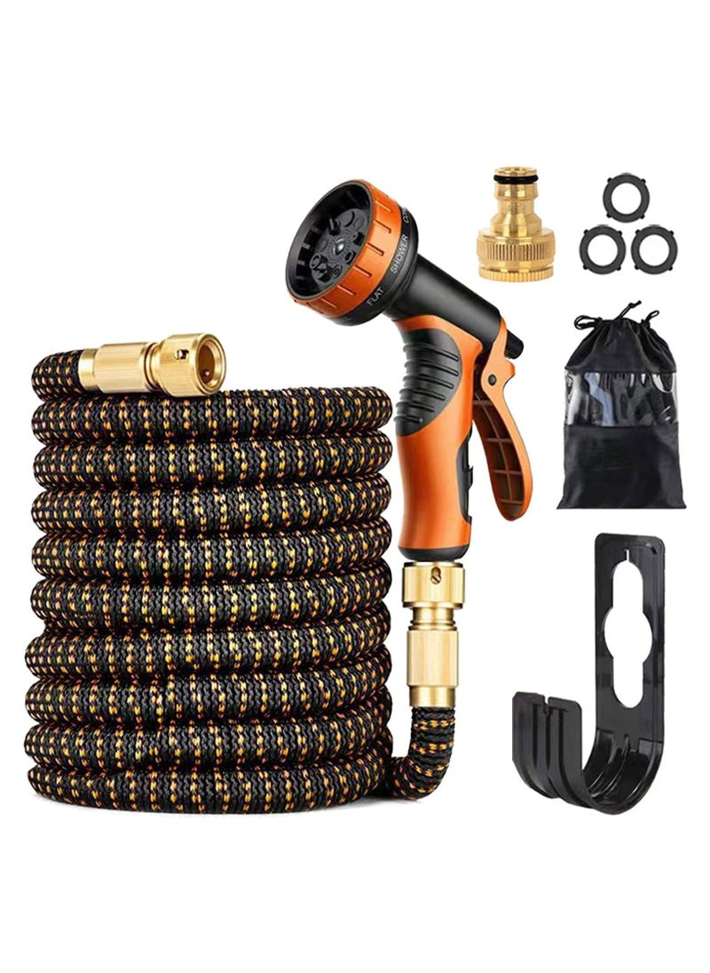 Cool Baby - 100ft Expandable Garden Hose U ULTTY Lightweight Leakproof Water Hose with 10 Function Nozzle No-Kink with 3/4 inch Brass Fittings 2500D Durable Outdoor Yard Hose for Garden Car Wash Pet Bathing - Image 1