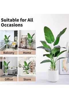 Generic Artificial Bird of Paradise Plant,Faux Palm Tree with Real Touch Leaves and Adjustable Branches,Fake Plants for Home Office Indoor Outdoor Decor (160cm)  - Image 5