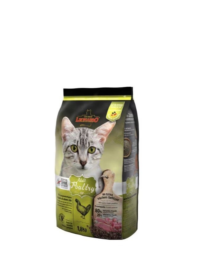ليوناردو dry cat food with poultry 1.8kg